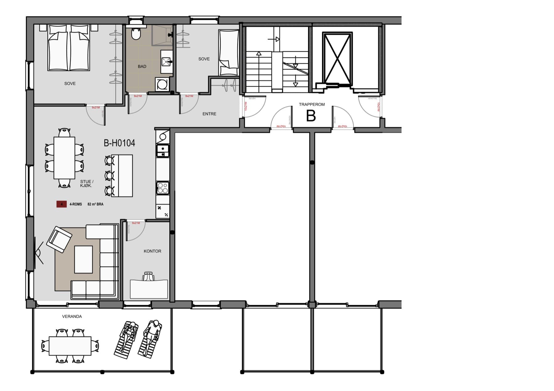 Planteikning for H0104