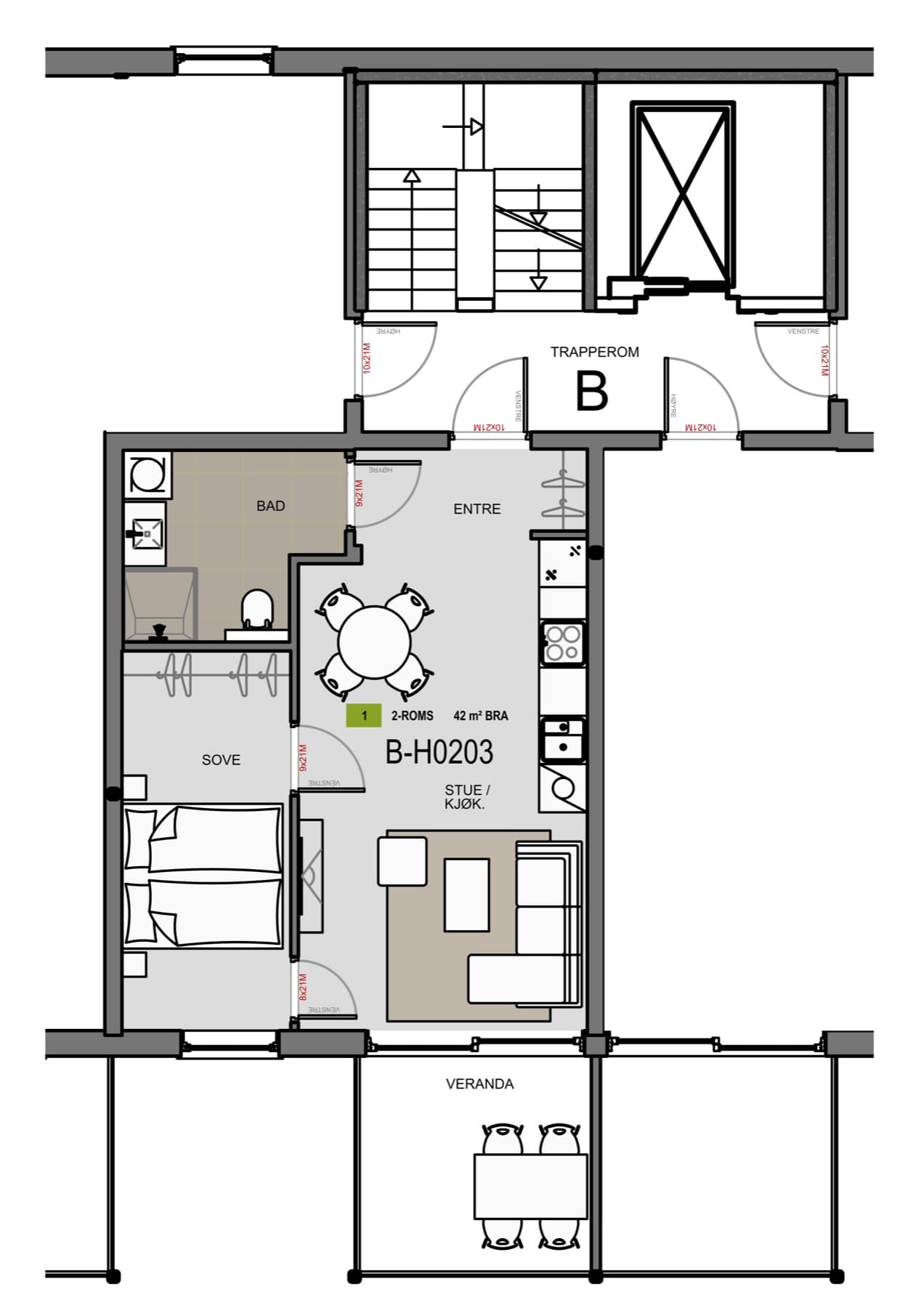 Planteikning for H0203