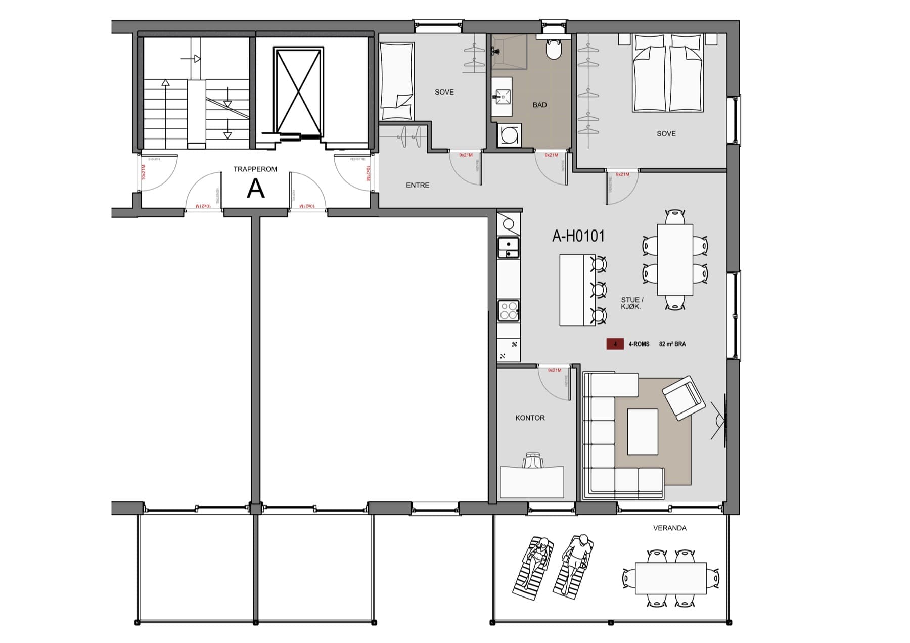 Planteikning for H0101