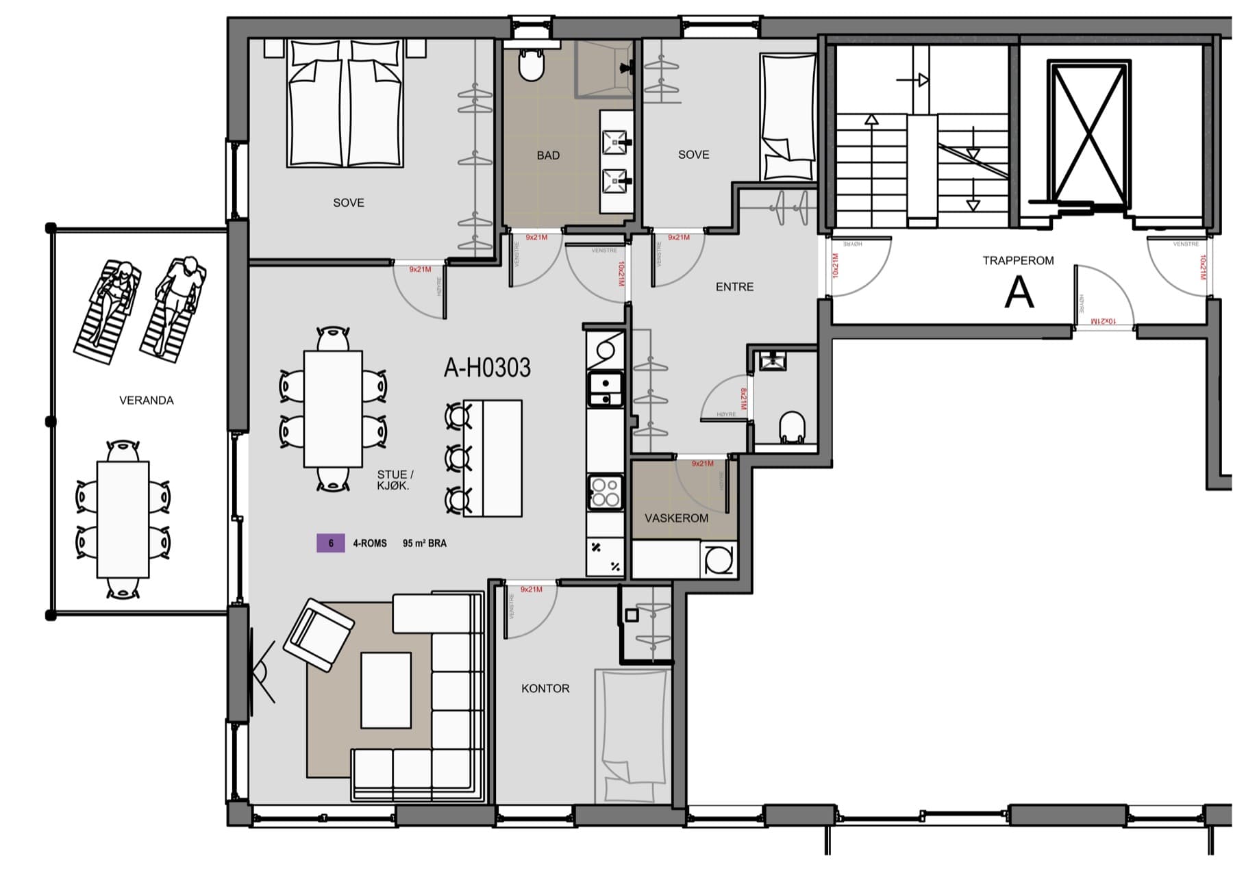 Planteikning for H0303