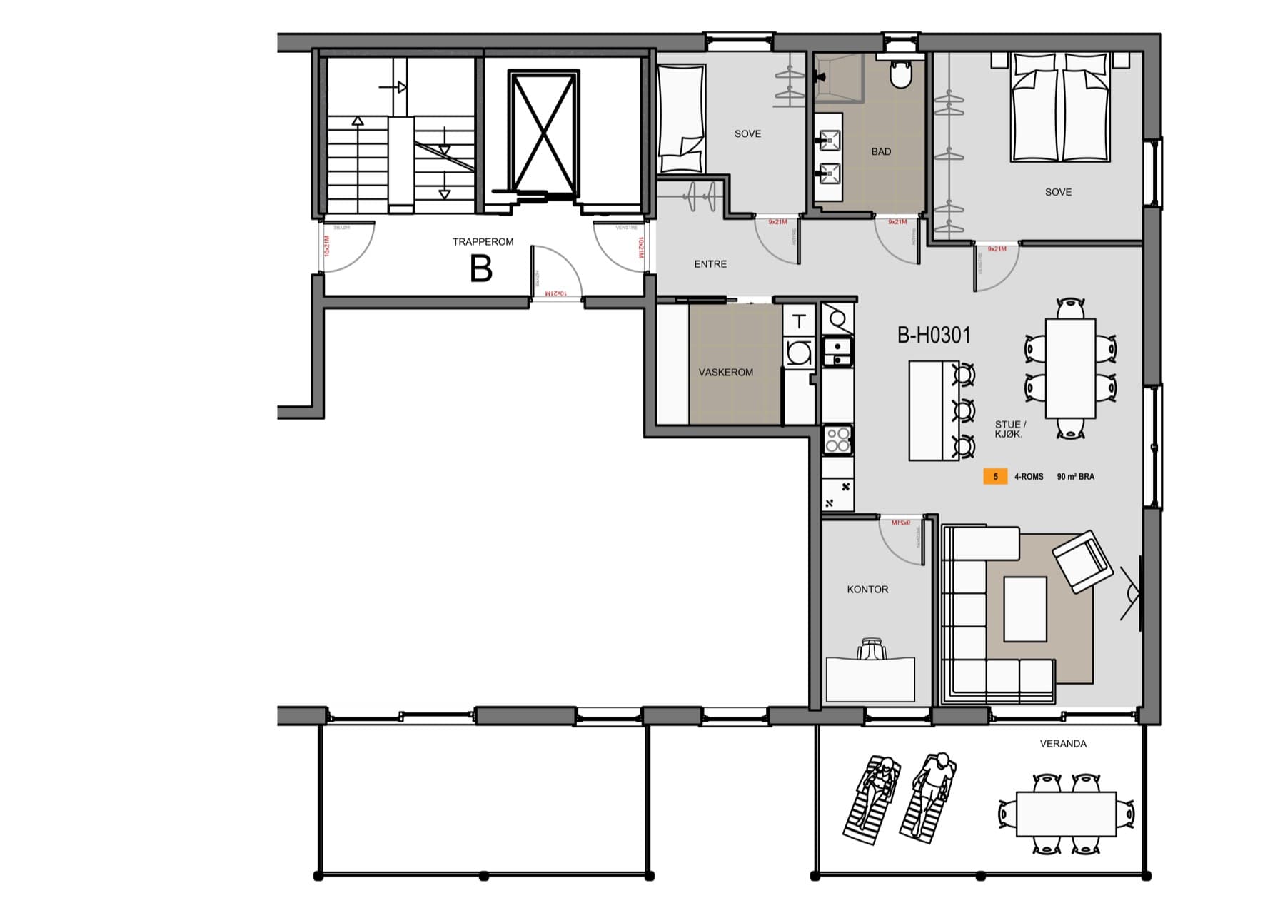Planteikning for H0301