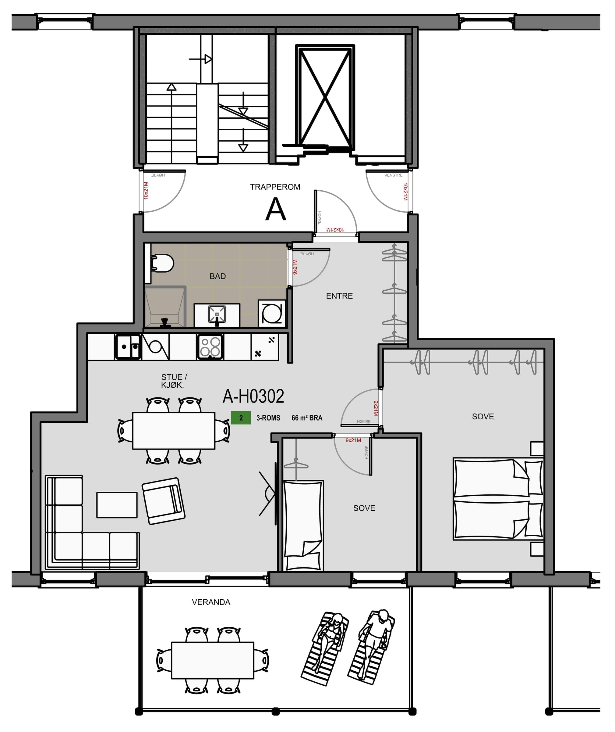 Planteikning for H0302