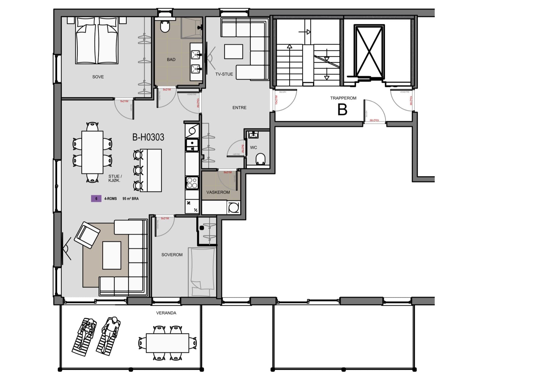 Planteikning for H0303