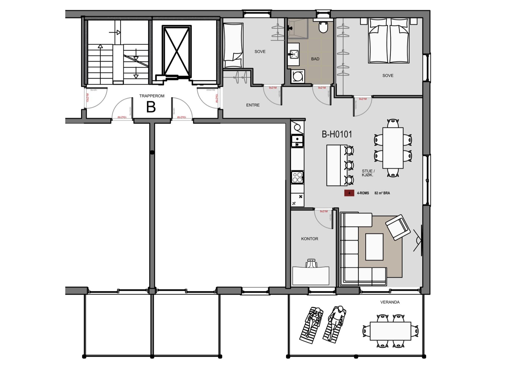Planteikning for H0101