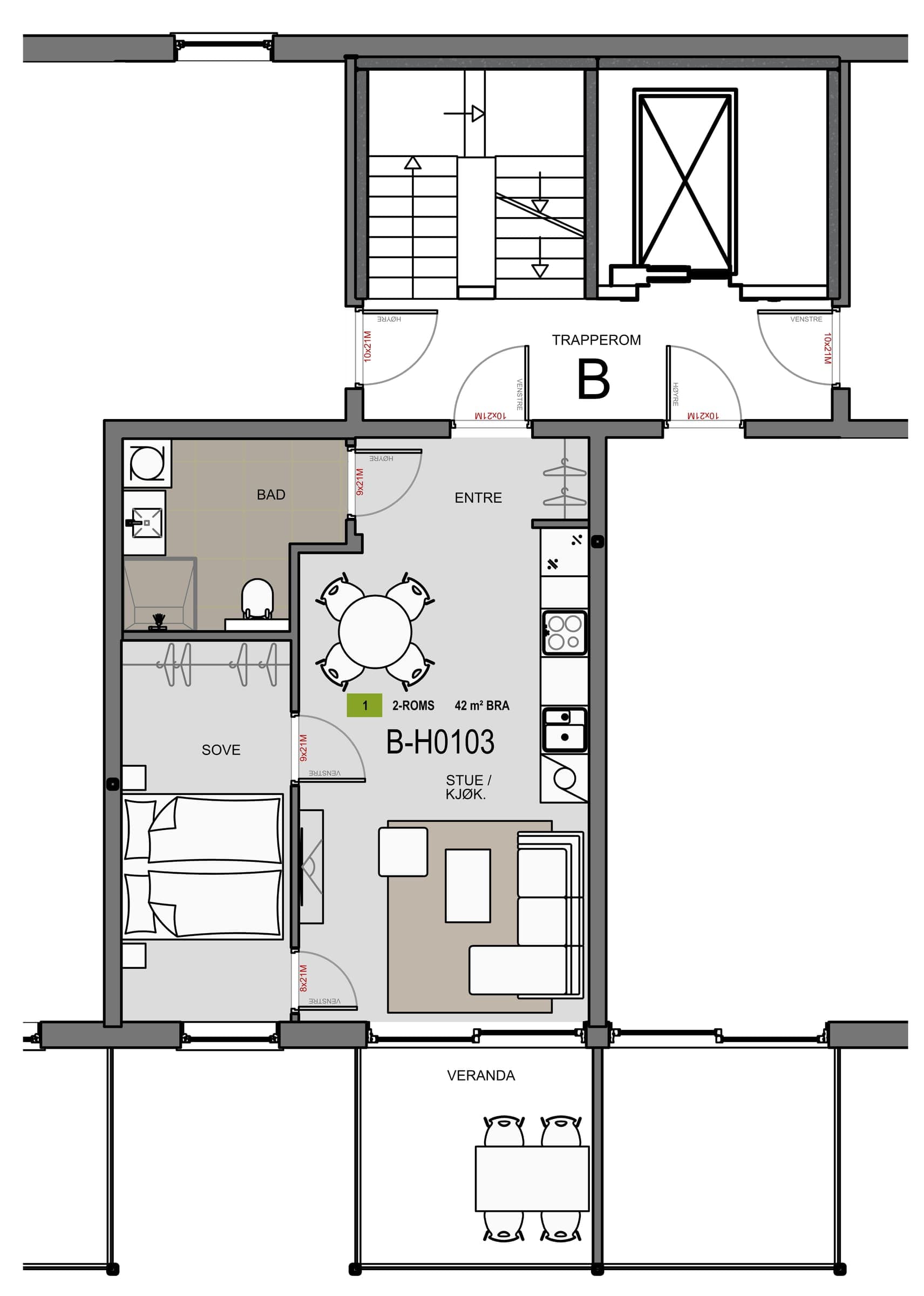 Planteikning for H0103