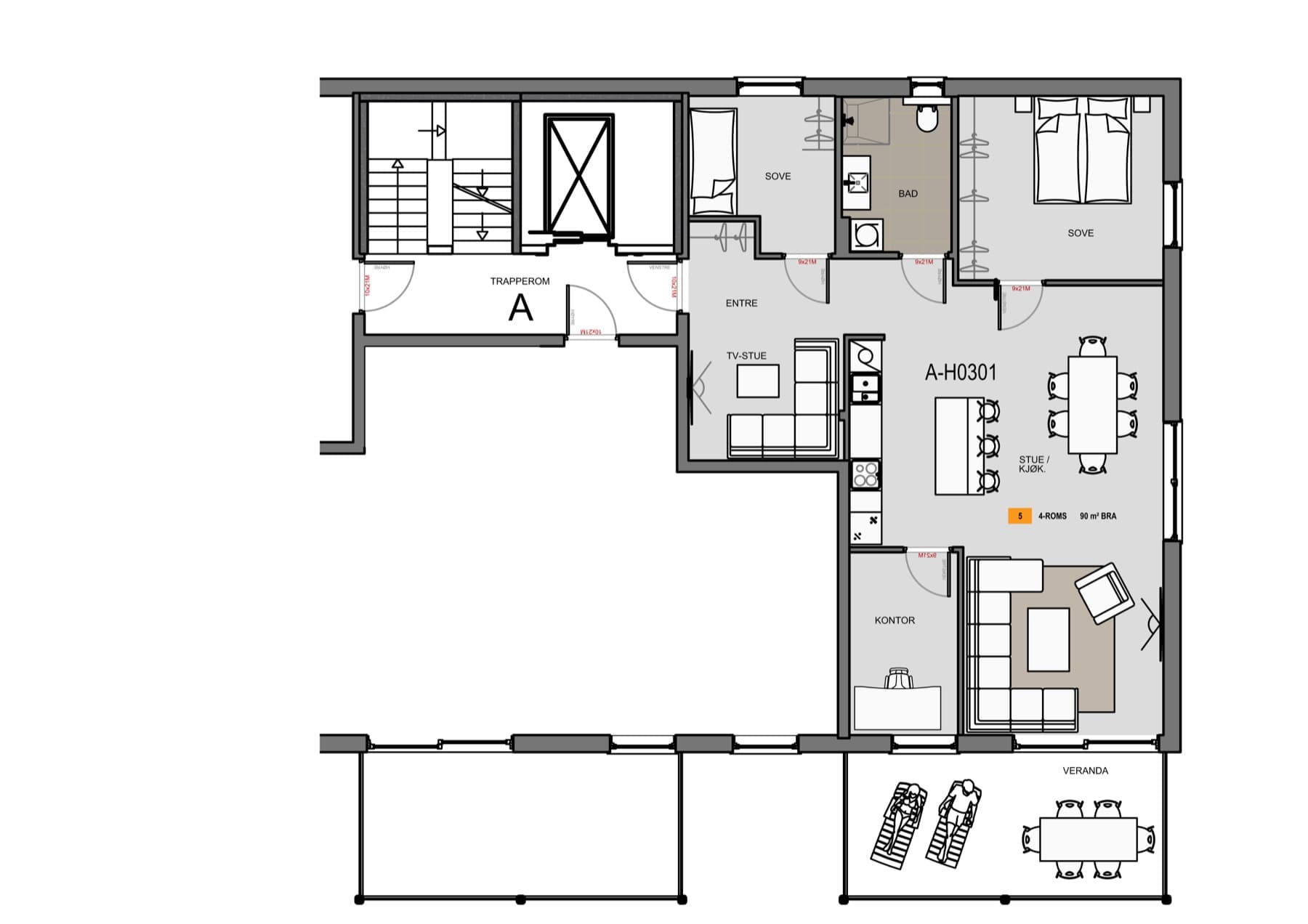 Planteikning for H0301